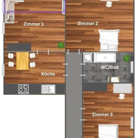 Laho! 3zi Apt. Saniert, Zentral Landshut
